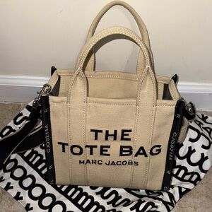 Marc Jacobs Beige Canvas Tote Bag